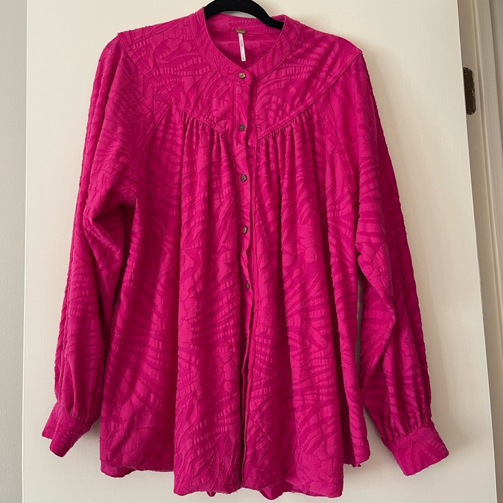 Free People Fuchsia Top